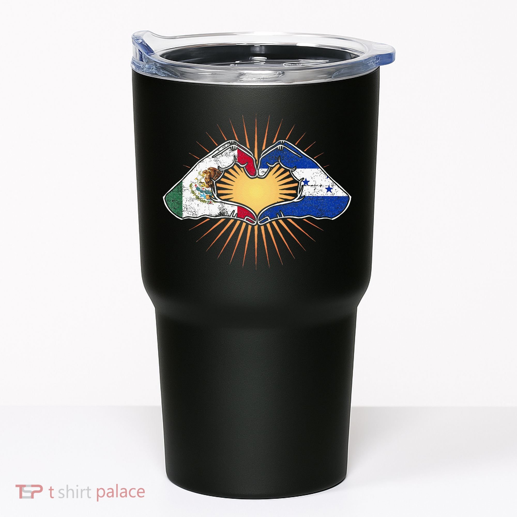 Mexico And Honduras. Heart Hands Tumbler