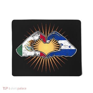 Mexico And Honduras. Heart Hands Mousepad