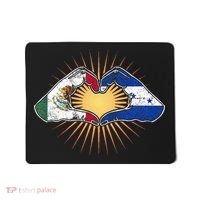 Mexico And Honduras. Heart Hands Mousepad thumb 0