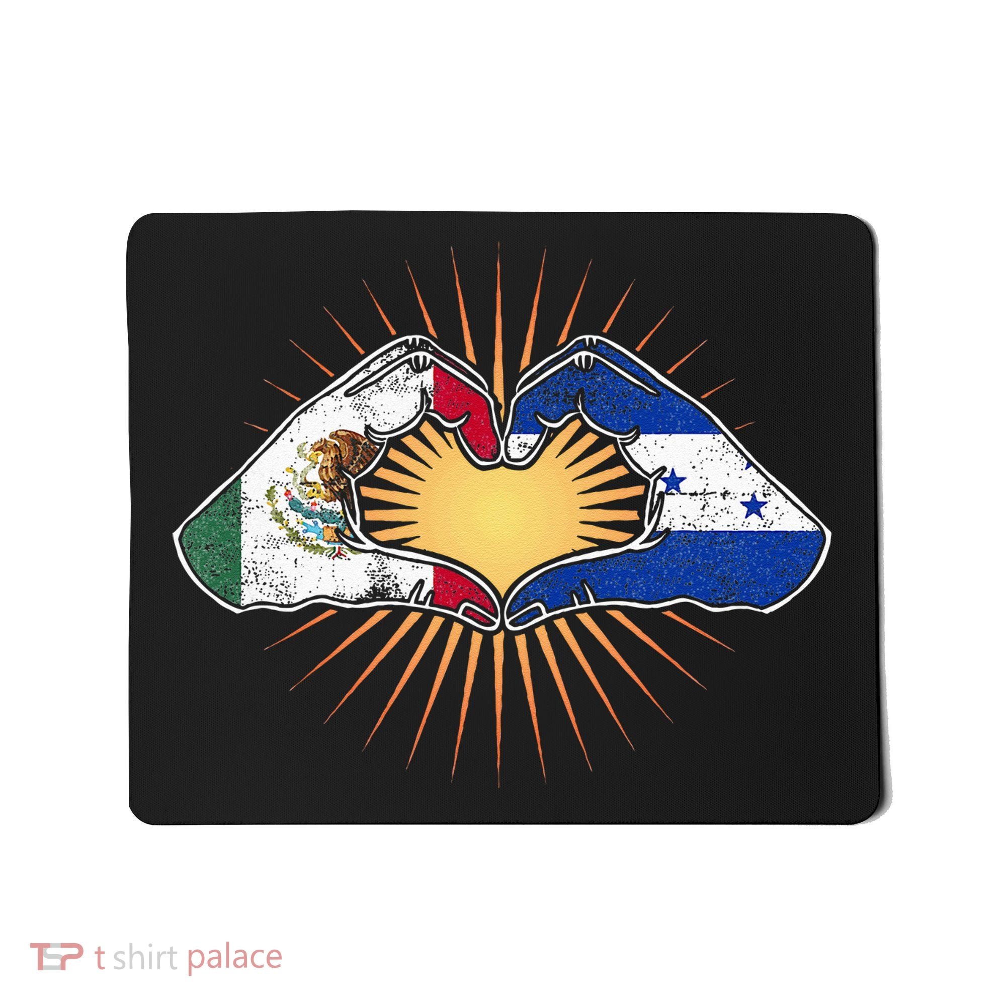 Mexico And Honduras. Heart Hands Mousepad