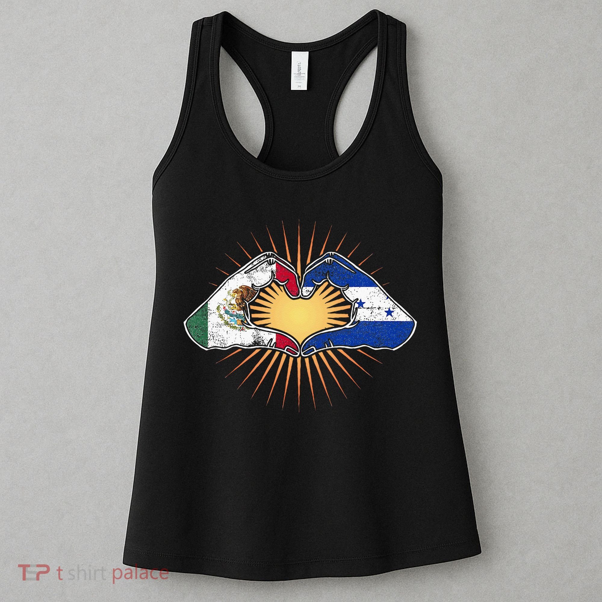 Mexico And Honduras. Heart Hands Women's Tank Top