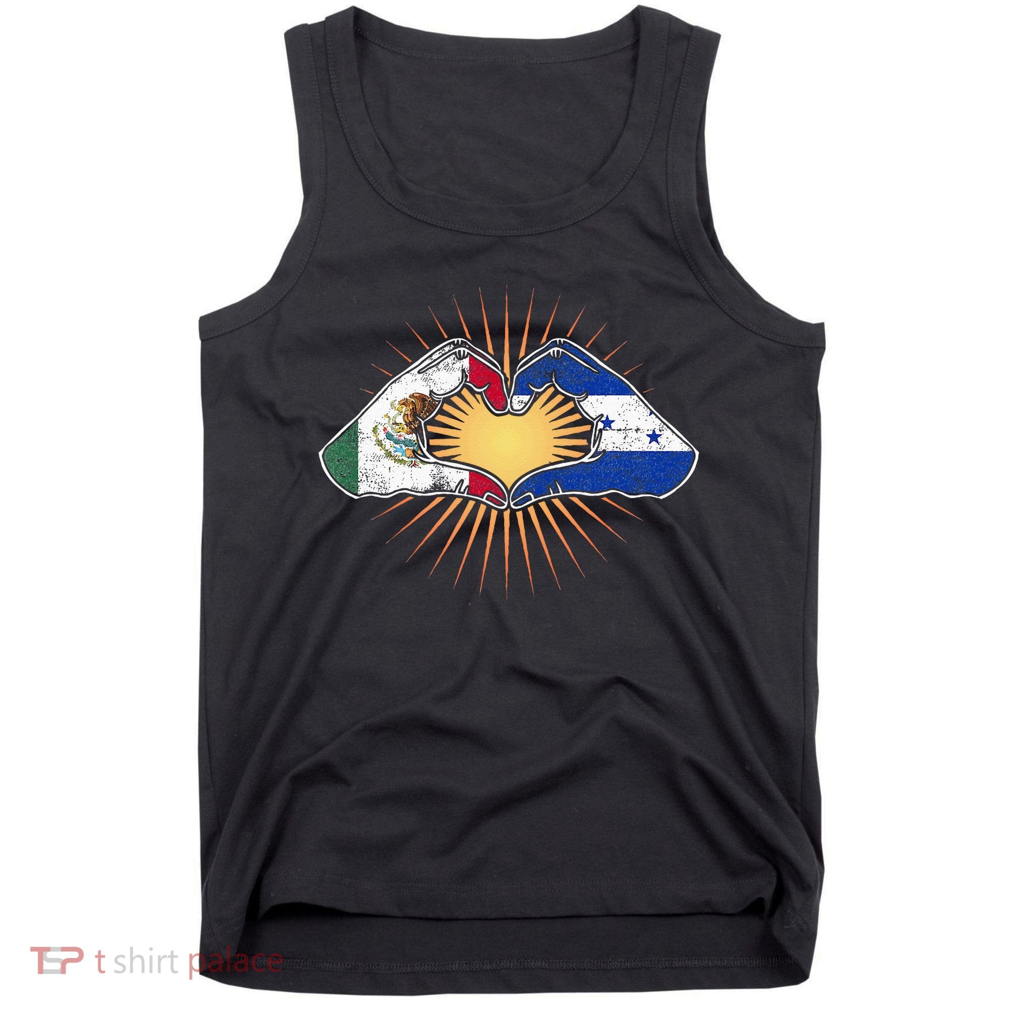Mexico And Honduras. Heart Hands Tank Top
