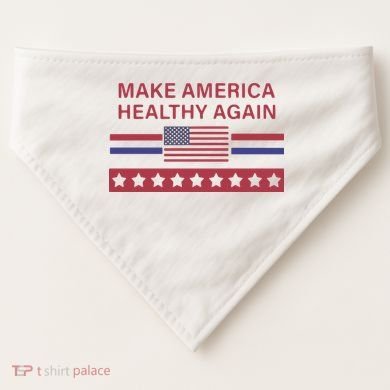 Make America Healthy Again Classic USA-Made Doggie Bandana