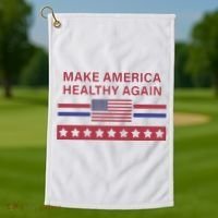 Make America Healthy Again Classic Golf Towel thumb 1