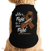 Ms Awareness Her Fight Is Our Fight Doggie Tank thumb 0