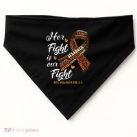 Ms Awareness Her Fight Is Our Fight USA-Made Doggie Bandana thumb 0
