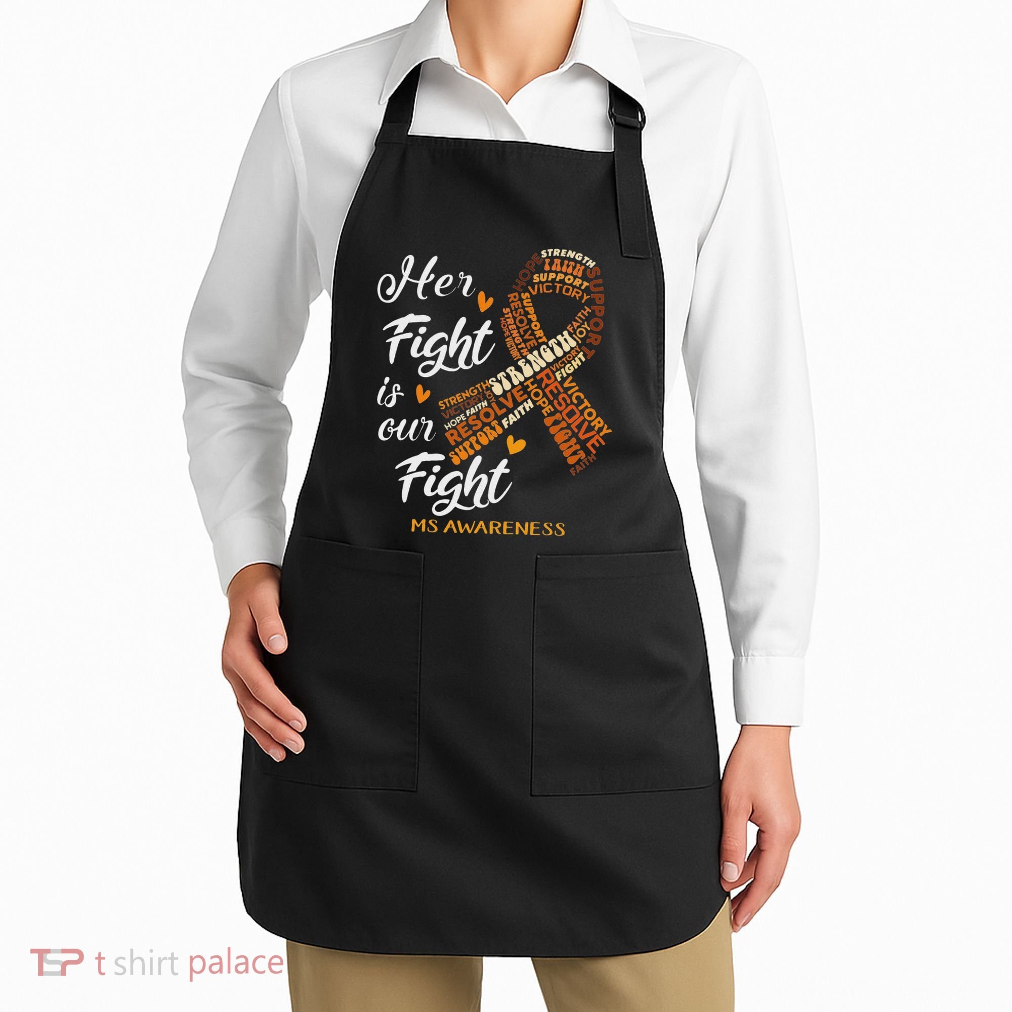 Ms Awareness Her Fight Is Our Fight Apron