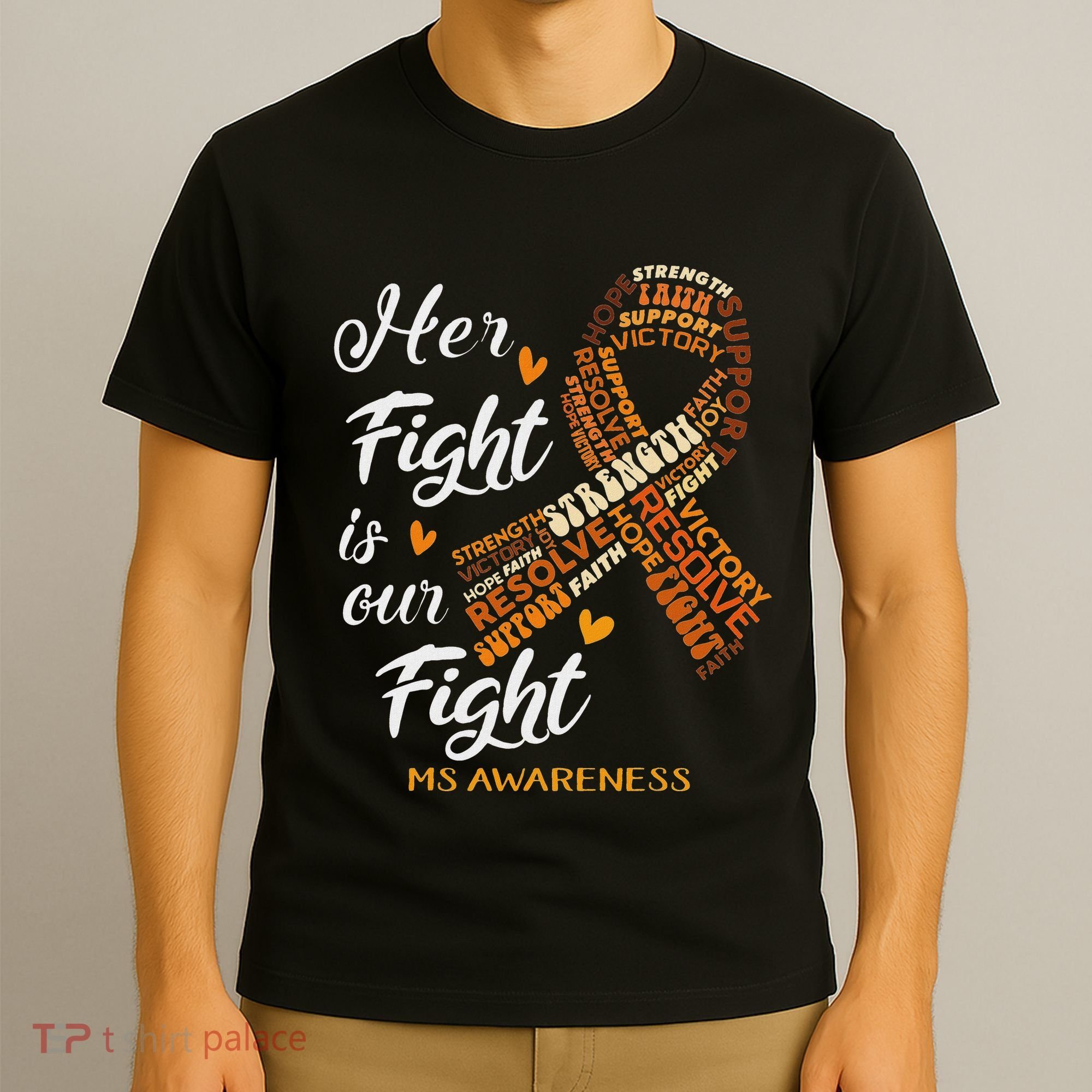 Ms Awareness Her Fight Is Our Fight T-Shirt