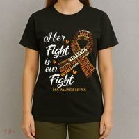 Ms Awareness Her Fight Is Our Fight T-Shirt thumb 4