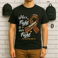 Ms Awareness Her Fight Is Our Fight T-Shirt thumb 6