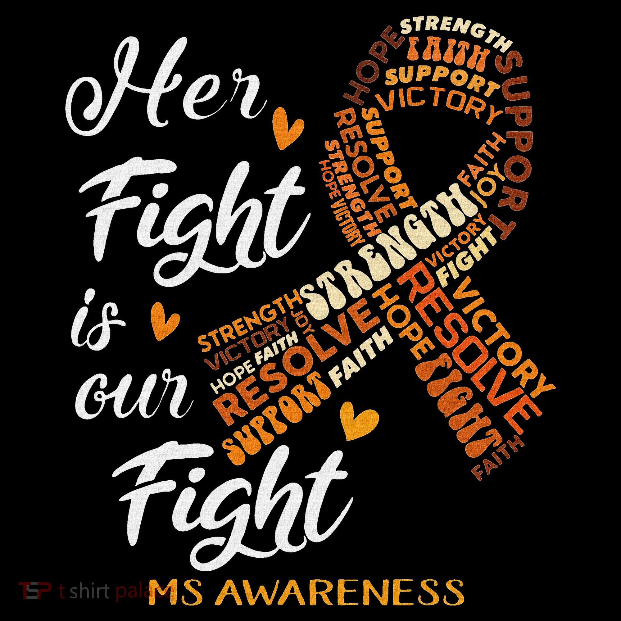 Ms Awareness Her Fight Is Our Fight Mousepad