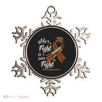 Ms Awareness Her Fight Is Our Fight Ornament thumb 0