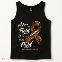 Ms Awareness Her Fight Is Our Fight Tank Top thumb 2