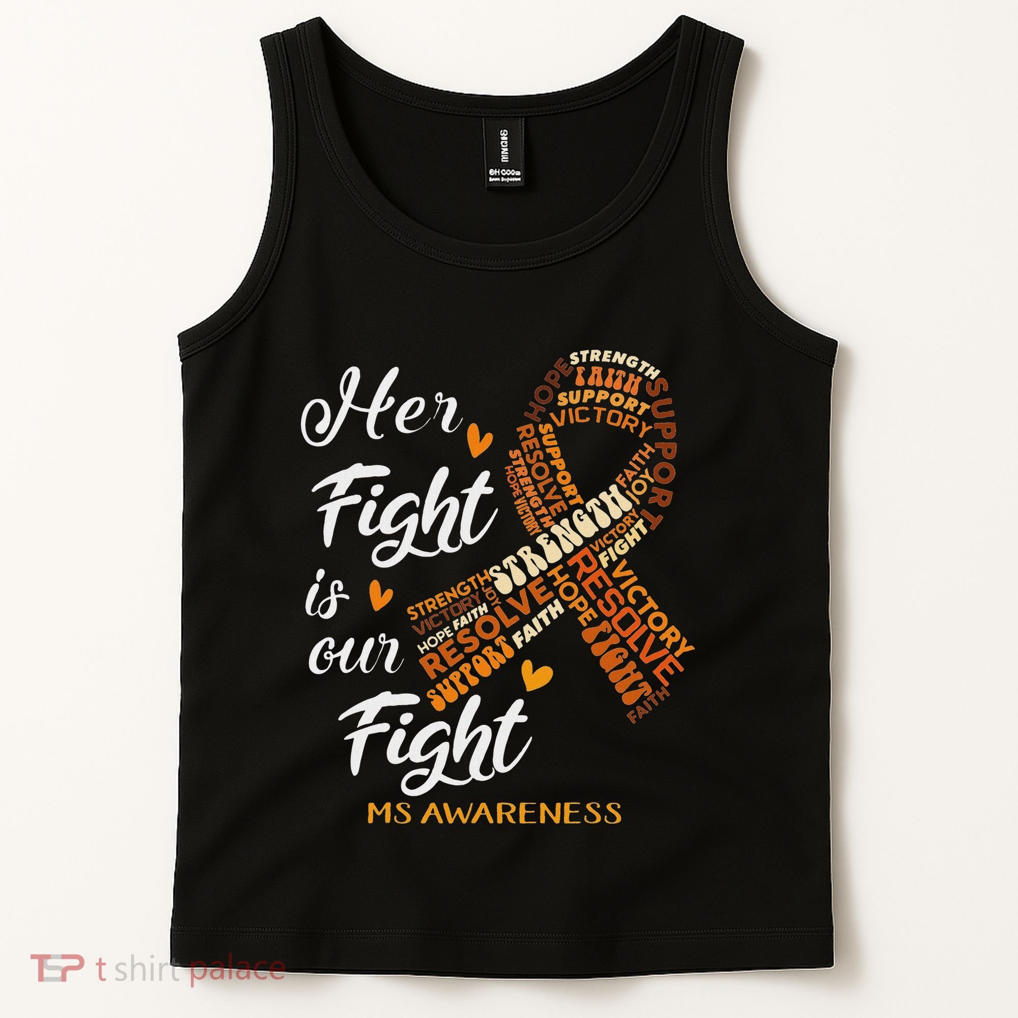 Ms Awareness Her Fight Is Our Fight Tank Top
