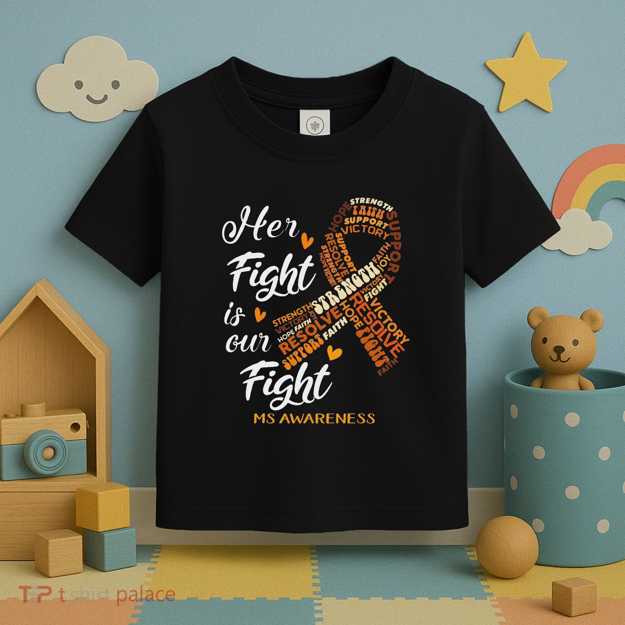 Ms Awareness Her Fight Is Our Fight Toddler T-Shirt