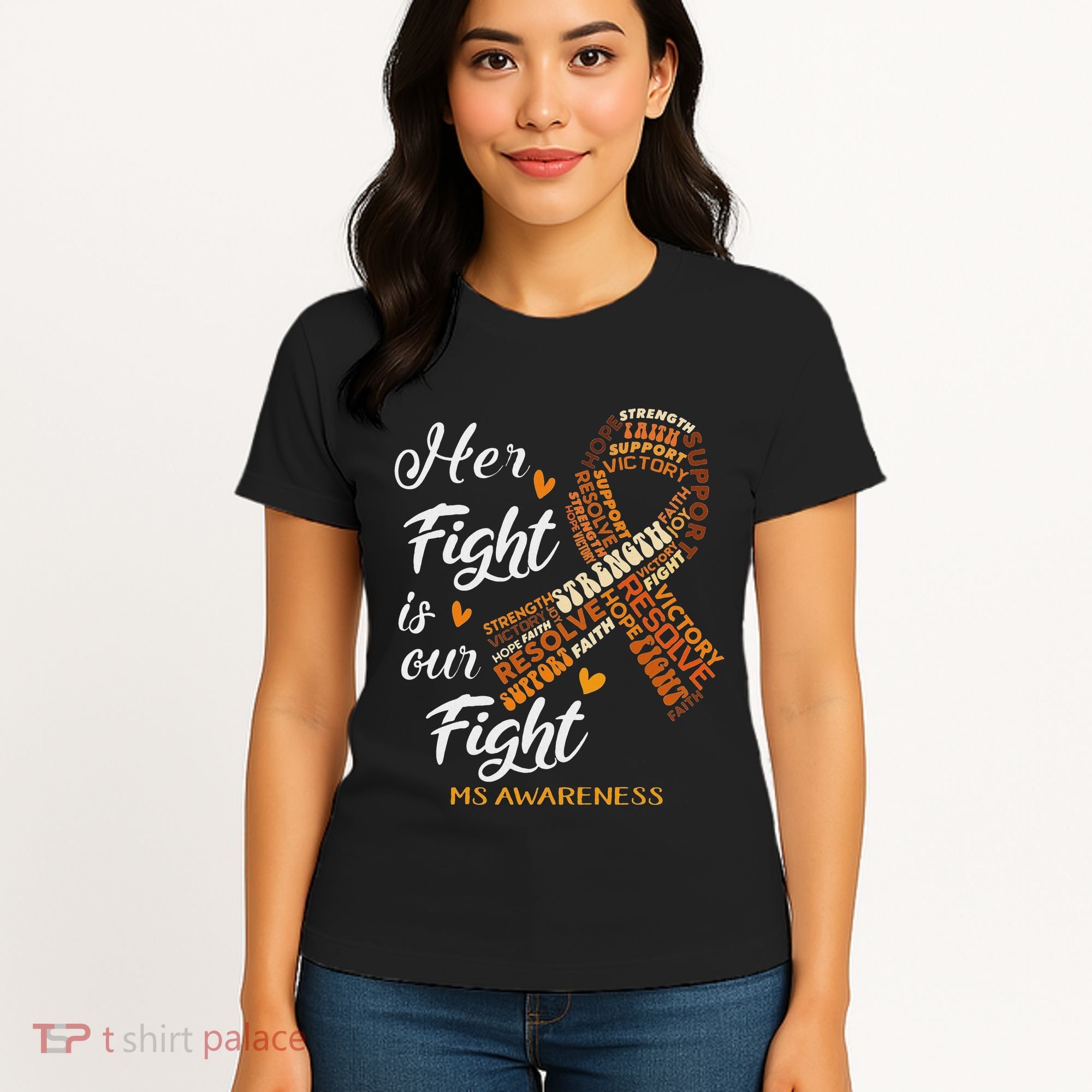 Ms Awareness Her Fight Is Our Fight Women's T-Shirt