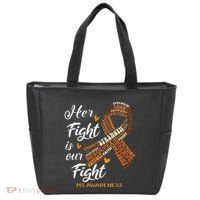 Ms Awareness Her Fight Is Our Fight Tote Bag thumb 0