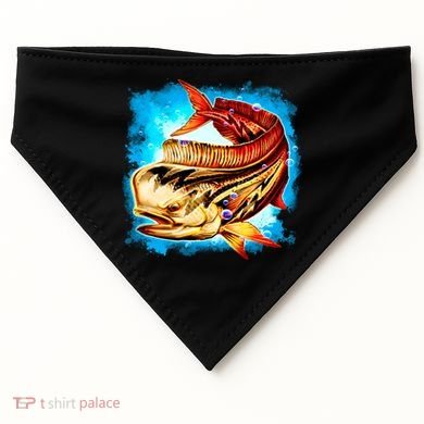 Mahi Hot Rod Fish USA-Made Doggie Bandana