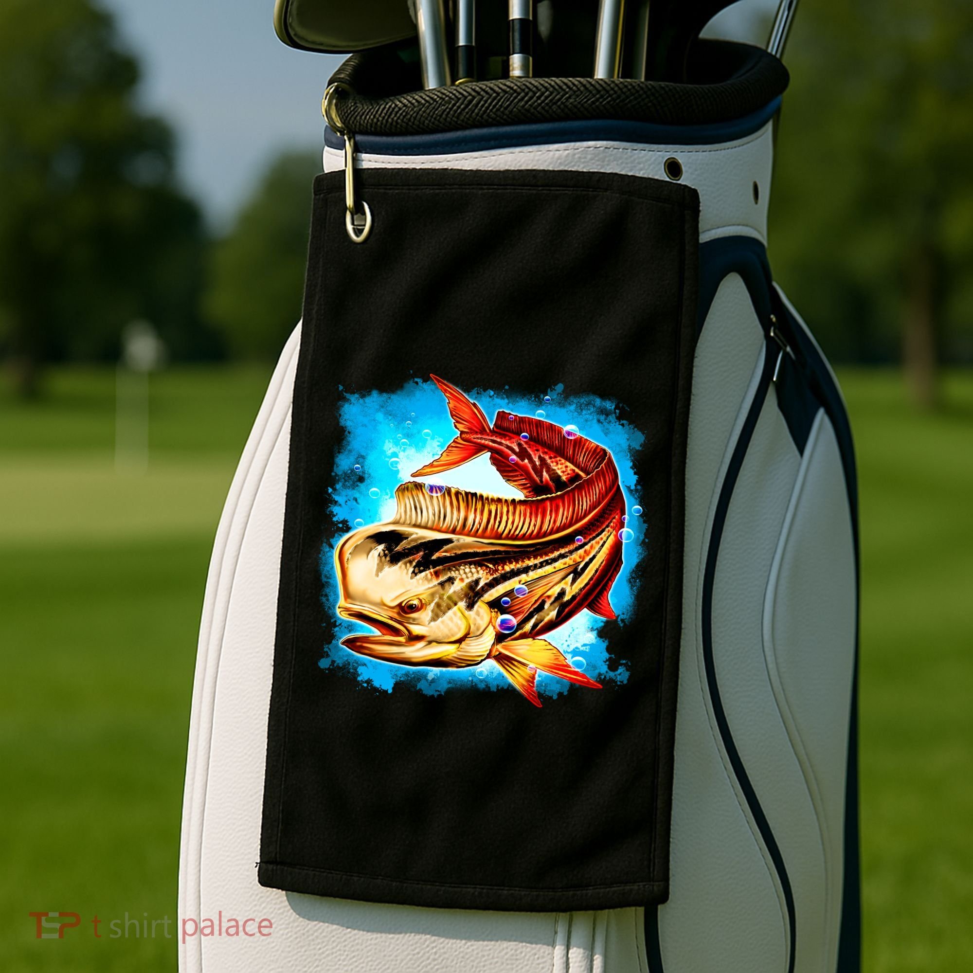 Mahi Hot Rod Fish Golf Towel