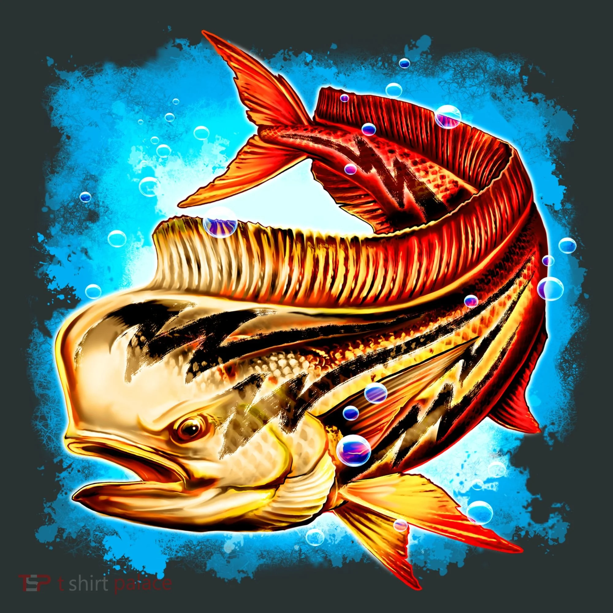Mahi Hot Rod Fish Baby Bodysuit