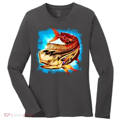 Mahi Hot Rod Fish Women's Long Sleeve Shirt