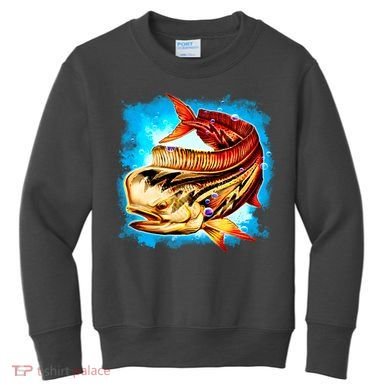Mahi Hot Rod Fish Kids Sweatshirt