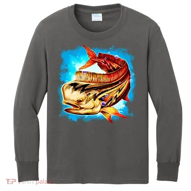 Mahi Hot Rod Fish Kids Long Sleeve Shirt