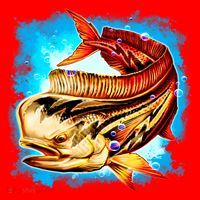 Mahi Hot Rod Fish Santa Hat thumb 1