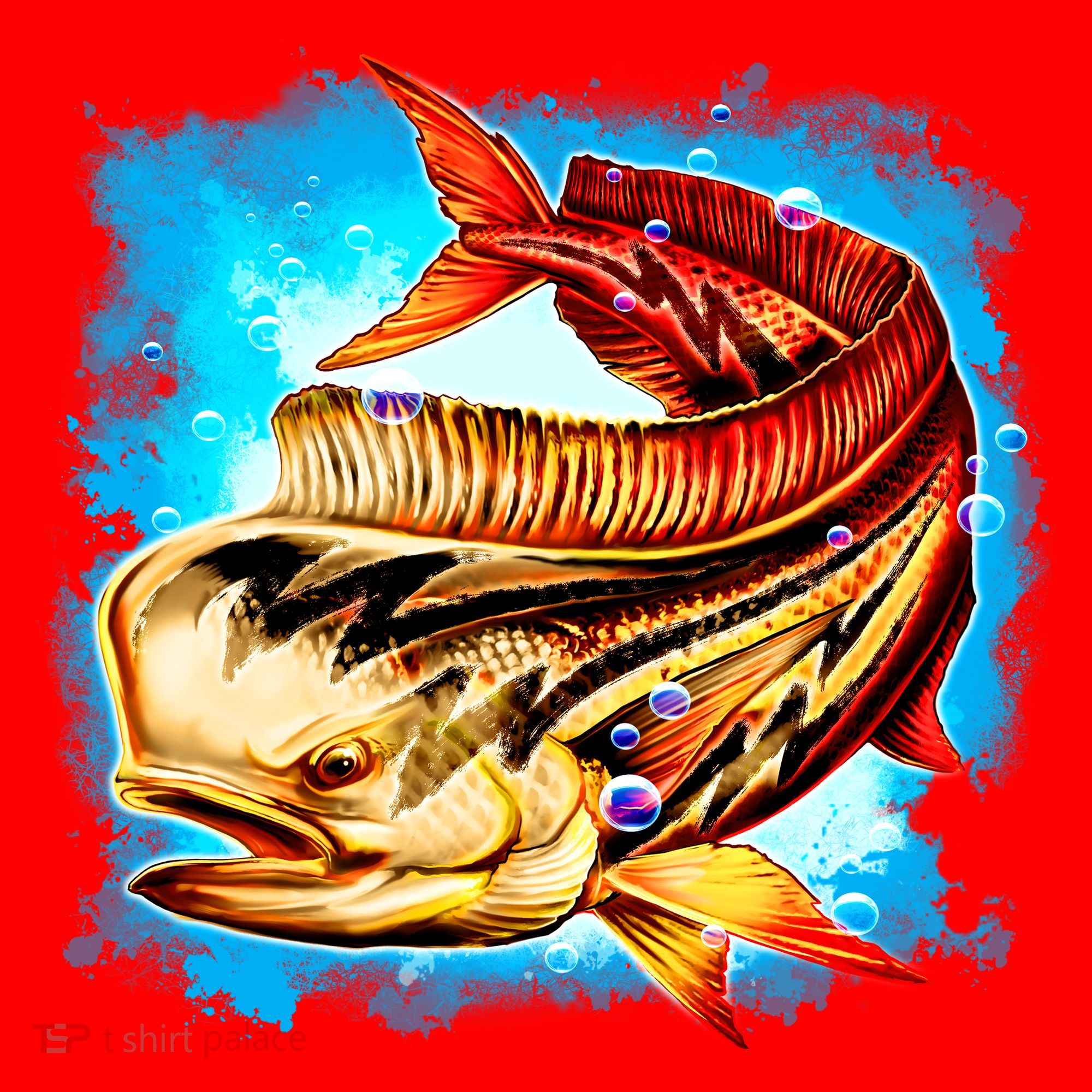 Mahi Hot Rod Fish Santa Hat