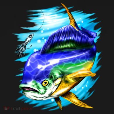 Mahi Mahi Fish Performance Fleece Hoodie