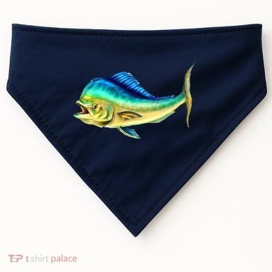 Mahi Mahi Side View USA-Made Doggie Bandana