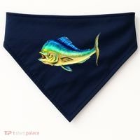 Mahi Mahi Side View USA-Made Doggie Bandana thumb 0