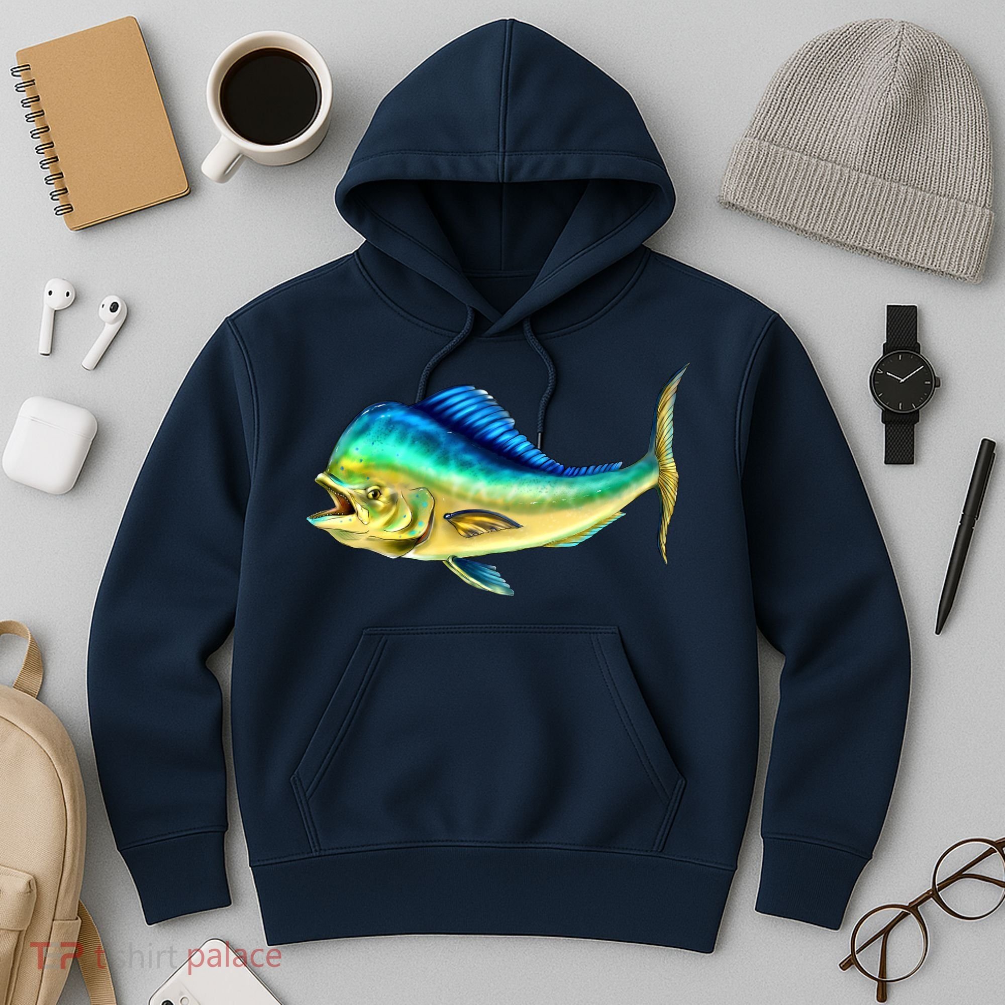 Mahi Mahi Side View Hoodie