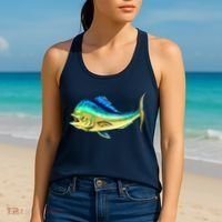 Mahi Mahi Side View Women's Tank Top thumb 2