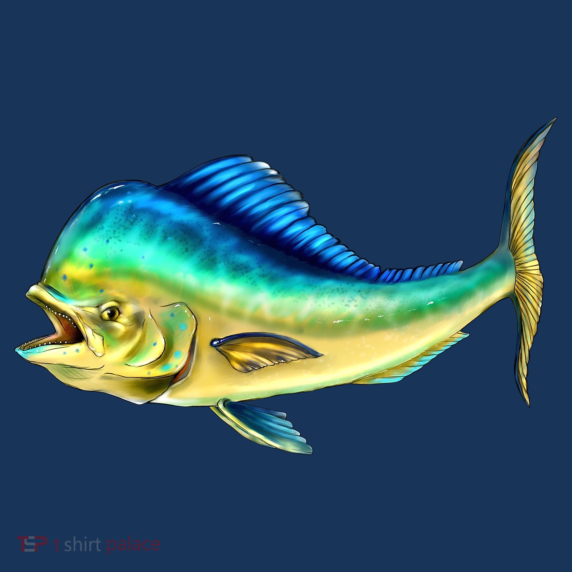 Mahi Mahi Side View Tank Top