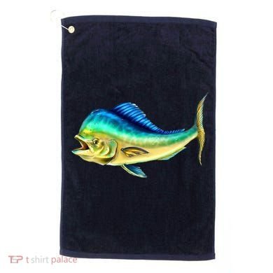 Mahi Mahi Side View Golf Towel