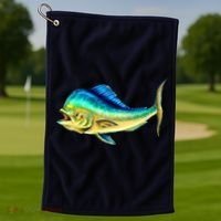 Mahi Mahi Side View Golf Towel thumb 1
