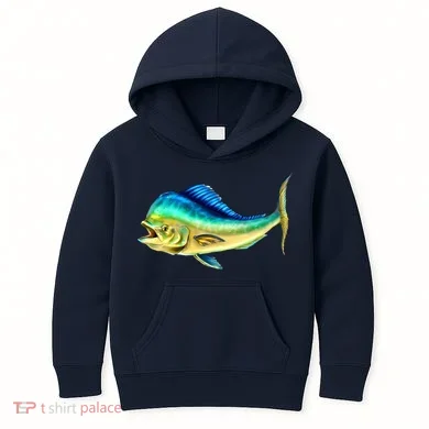 Mahi Mahi Side View Kids Hoodie
