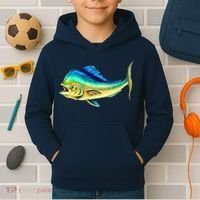 Mahi Mahi Side View Kids Hoodie thumb 2