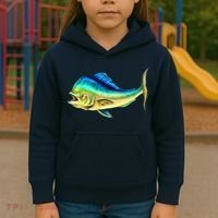 Mahi Mahi Side View Kids Hoodie thumb 3