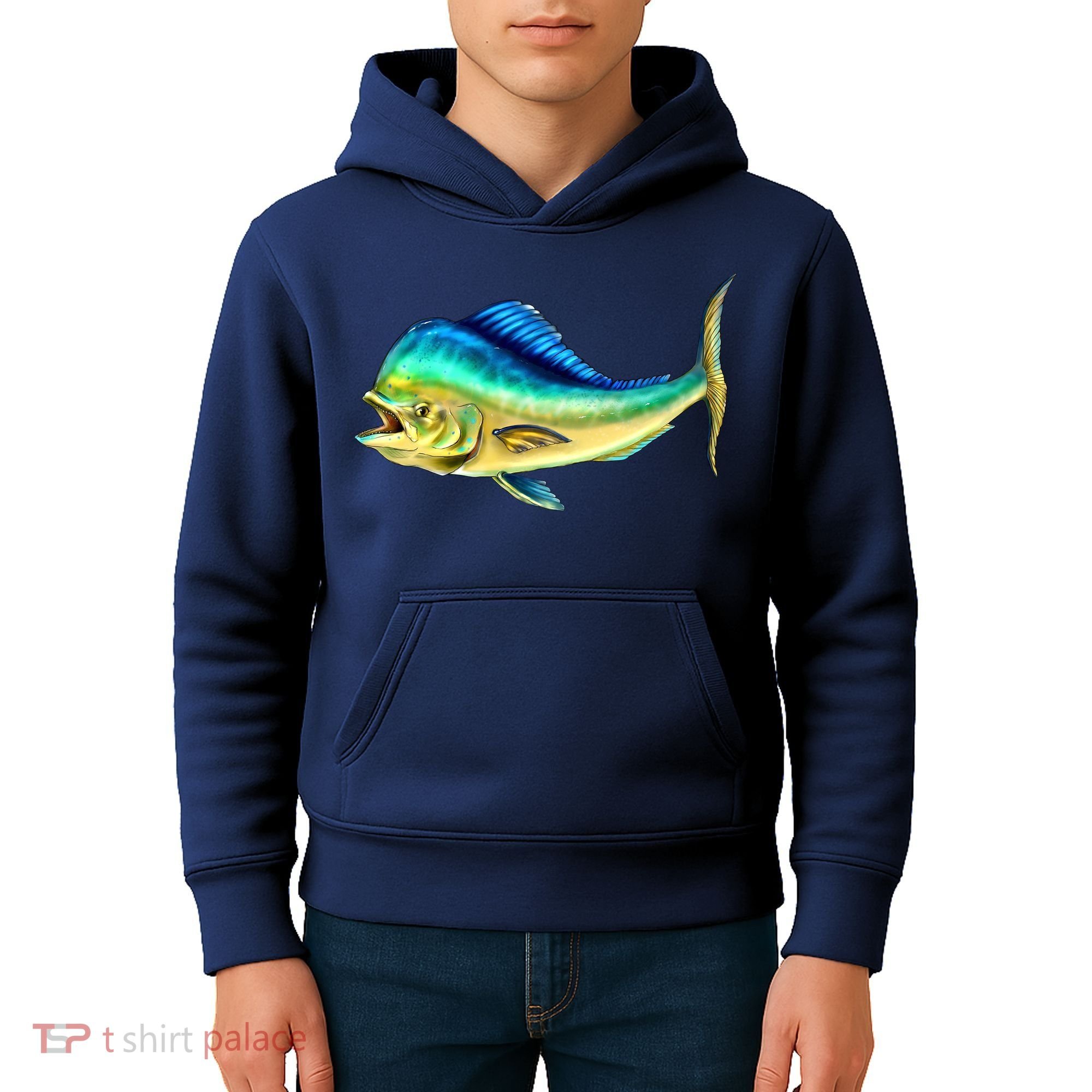 Mahi Mahi Side View Kids Hoodie