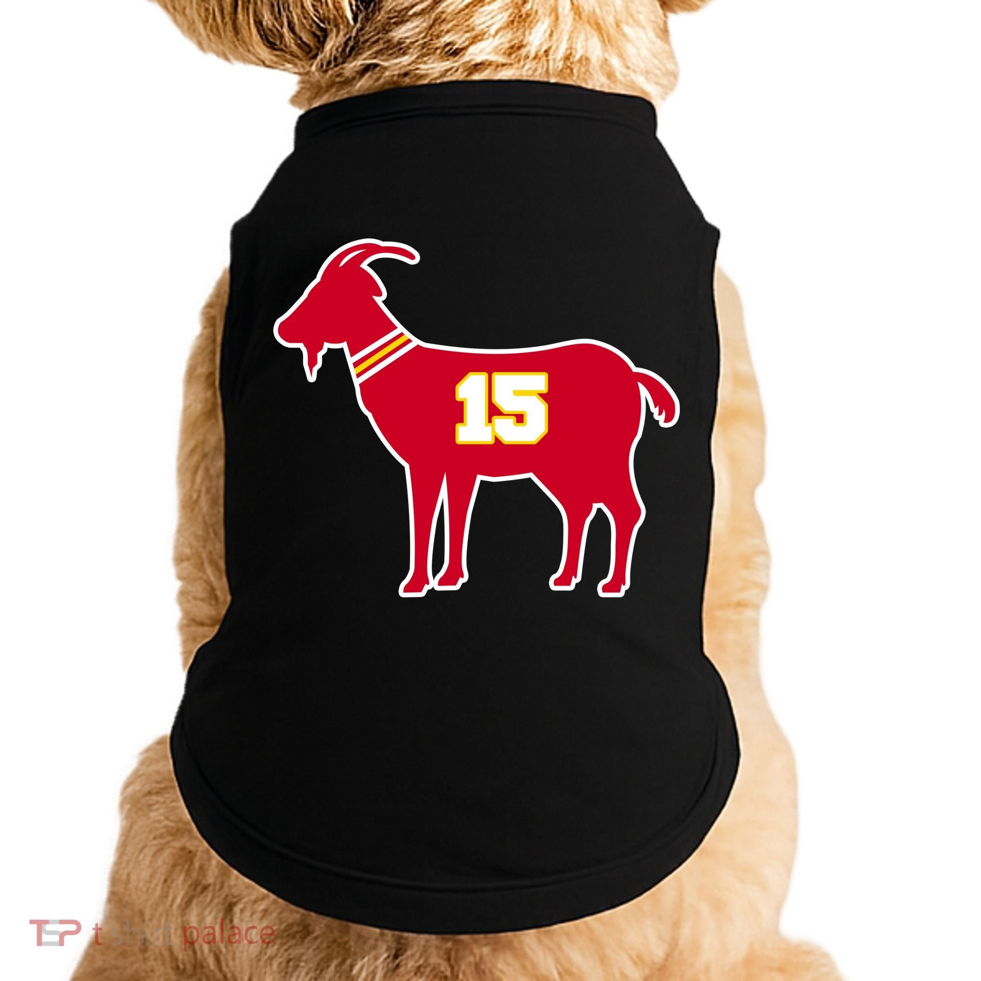 Mahomes Goat G.O.A.T Football Fan Doggie Tank