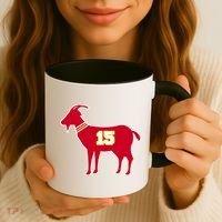 Mahomes Goat G.O.A.T Football Fan Coffee Mug thumb 3