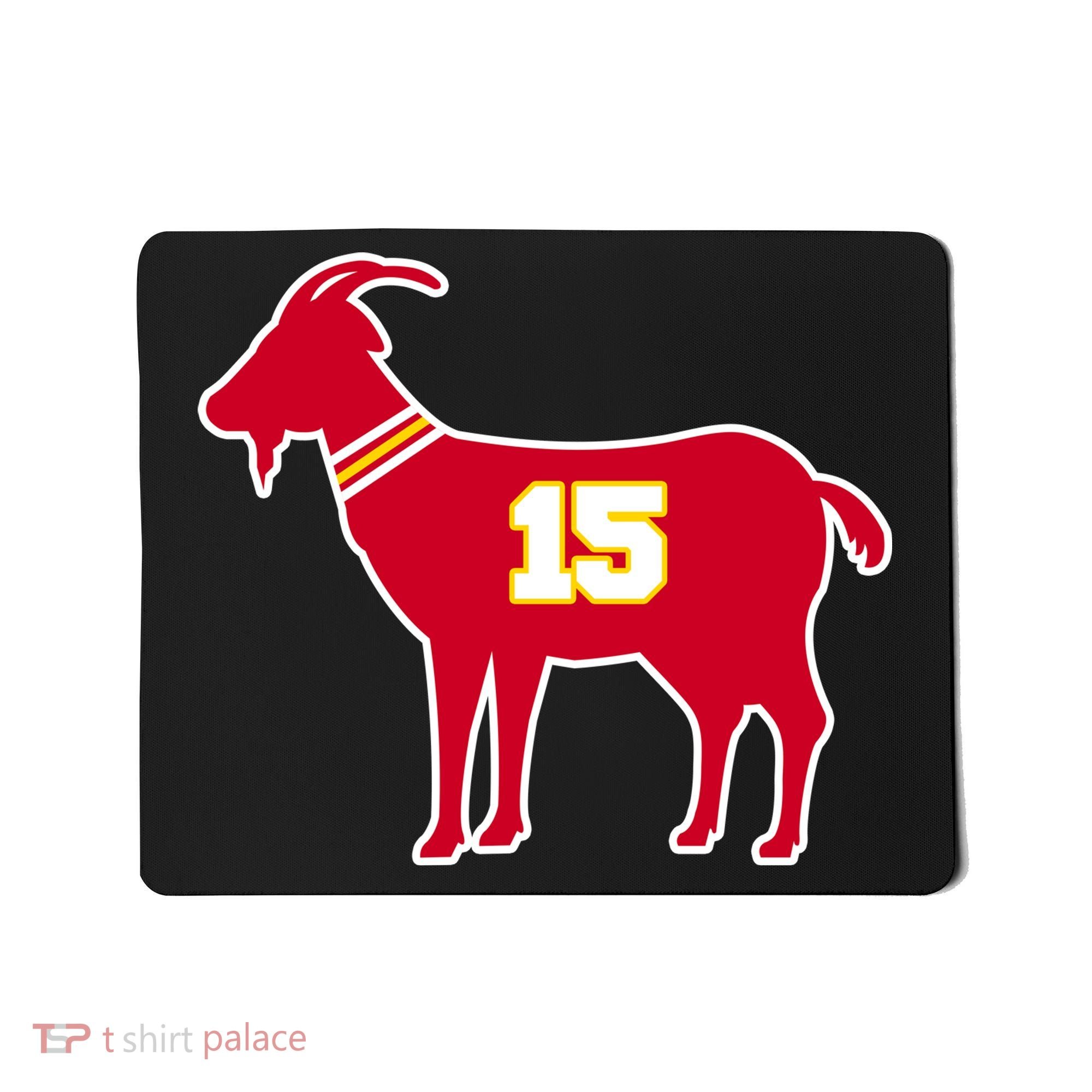 Mahomes Goat G.O.A.T Football Fan Mousepad