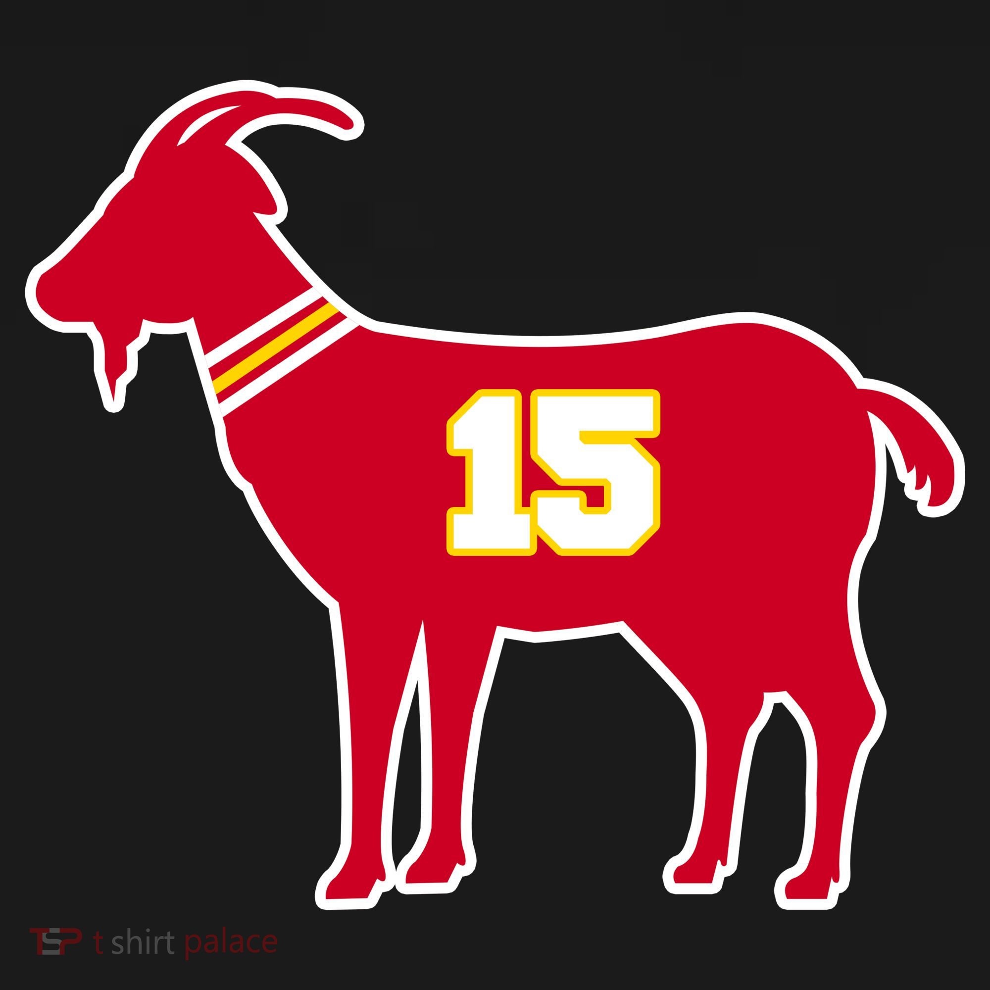 Mahomes Goat G.O.A.T Football Fan Mousepad