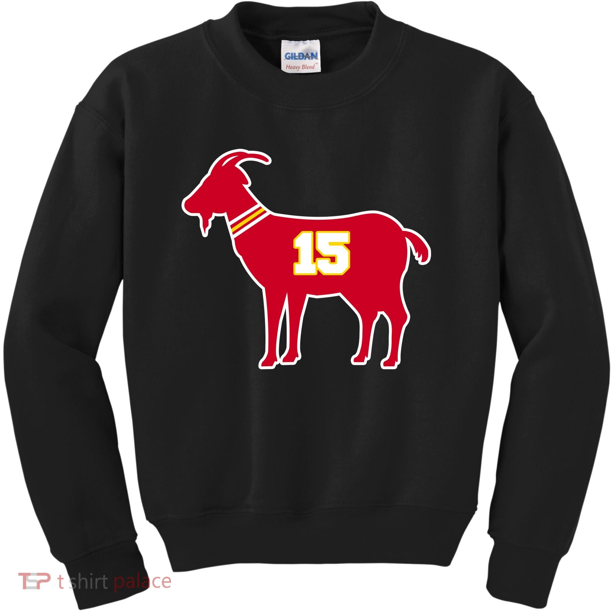 Mahomes Goat G.O.A.T Football Fan Kids Sweatshirt