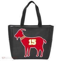 Mahomes Goat G.O.A.T Football Fan Tote Bag thumb 0