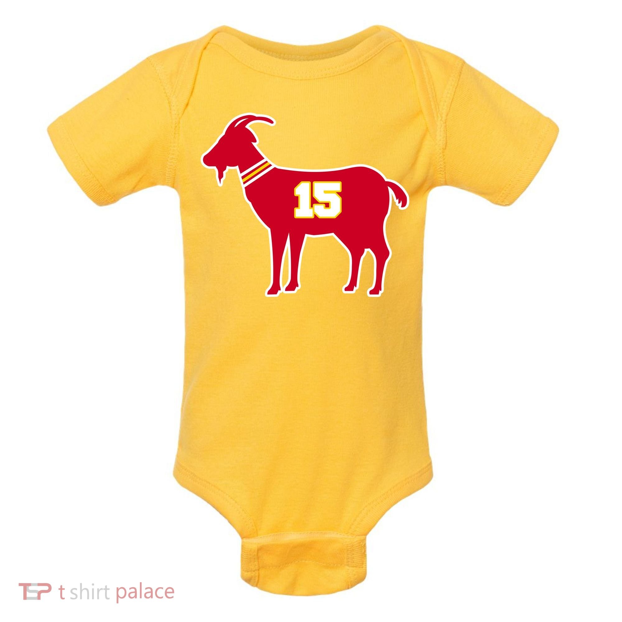 Mahomes Goat G.O.A.T Football Fan Baby Bodysuit