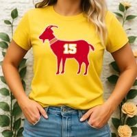 Mahomes Goat G.O.A.T Football Fan Women's T-Shirt thumb 2