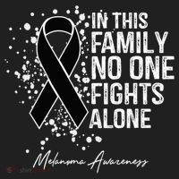 Melanoma Awareness In This Family No One Fights Alone Cute Gift Hat thumb 2